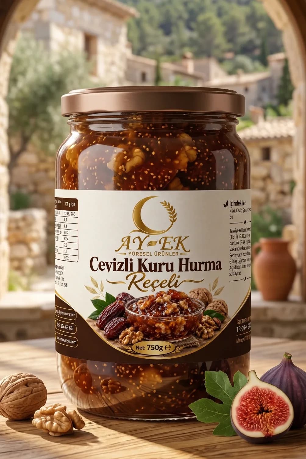Cevizli Kuru Hurma Reçeli