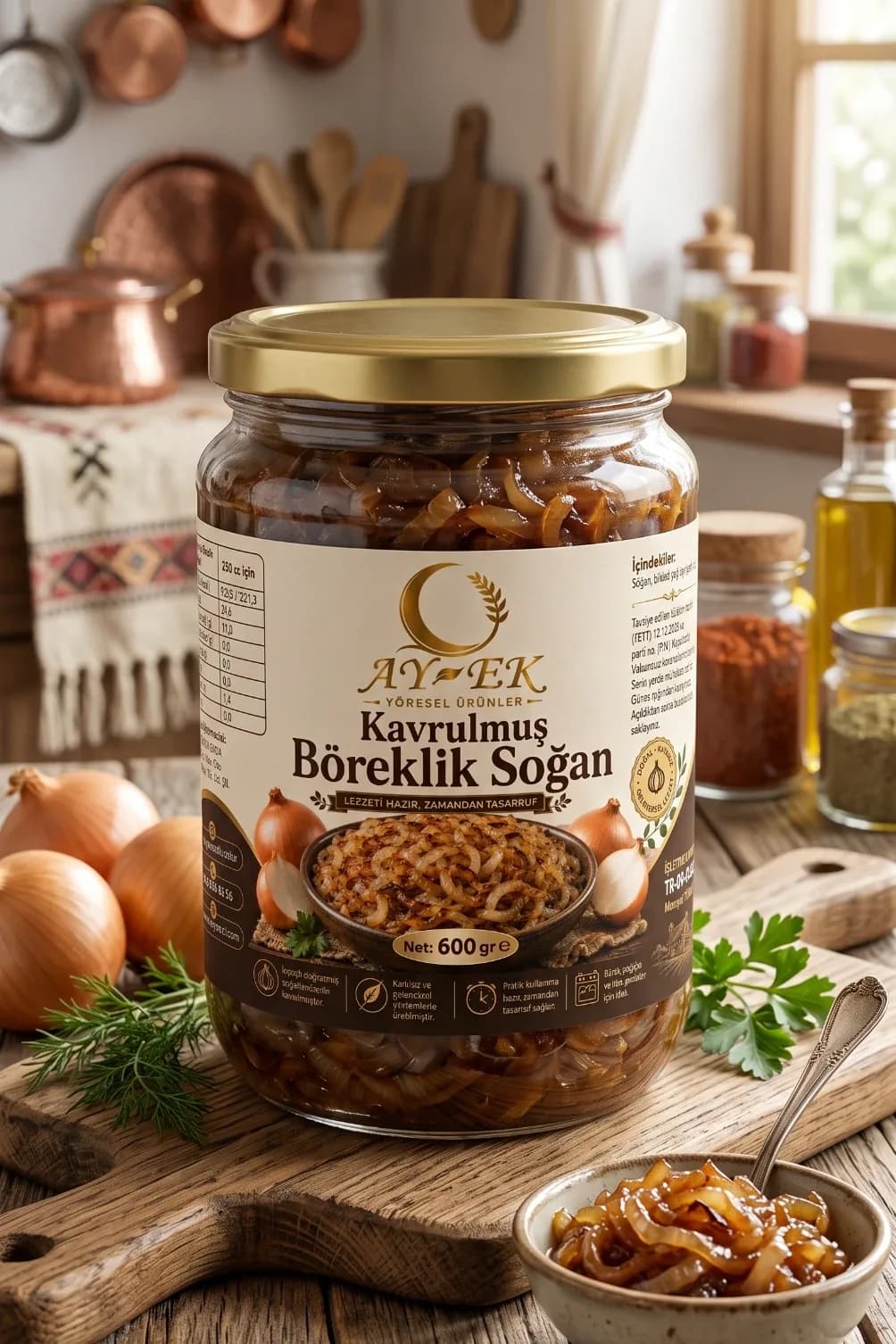 Kavrulmuş Böreklik Soğan 600gr