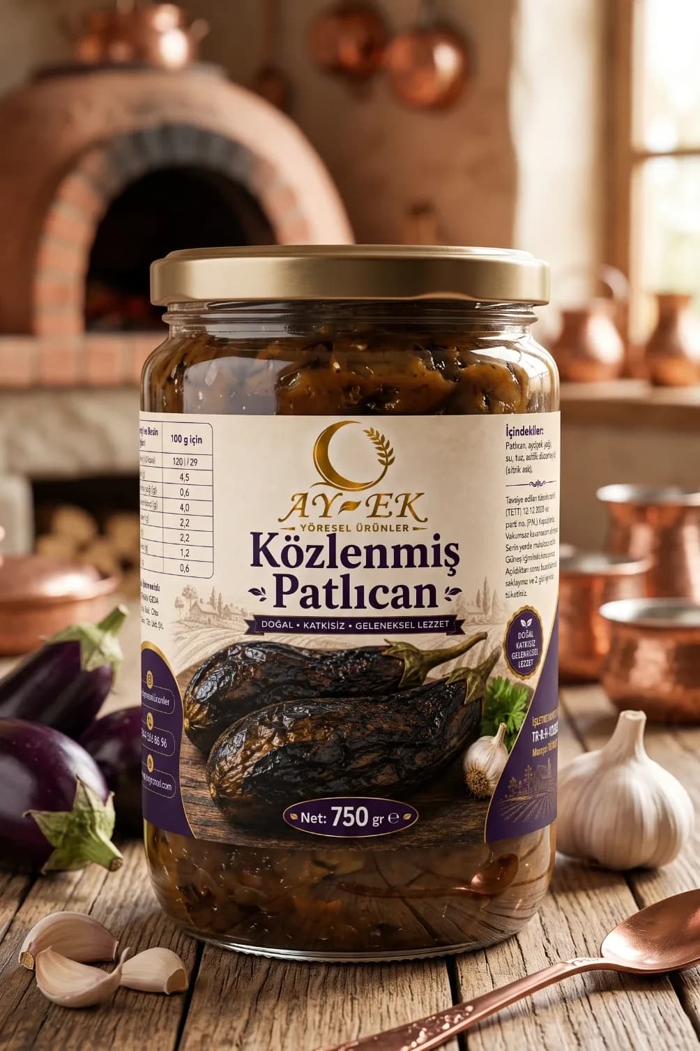 Köz Patlıcan 750gr