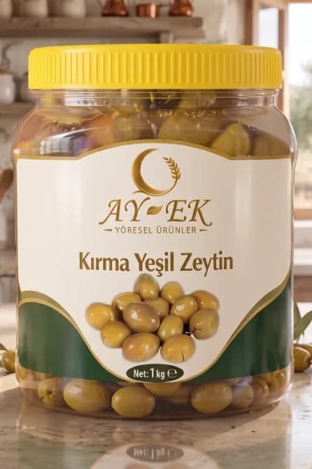 Kırma Yeşil Zeytin (1000 Gr)